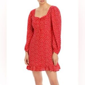 Faithfull the Brand Calla Mini Dress - Vintage Red